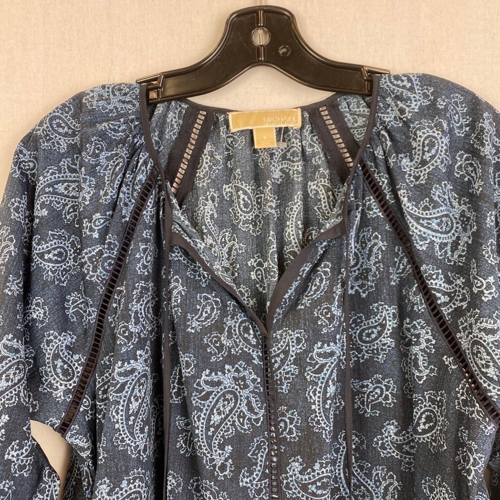 Michael Kors Pattern Blue Blouse - image 3